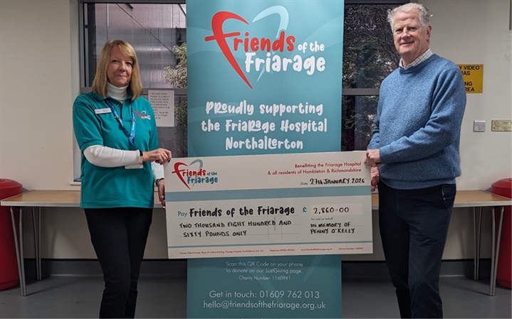Donations to Friarage in memory of Penny O'Kelly