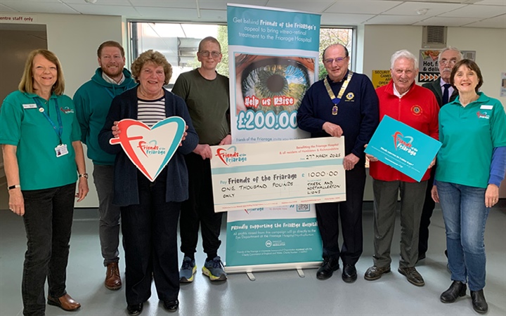 Thirsk & Northallerton Lions donation boosts Eye Appeal!