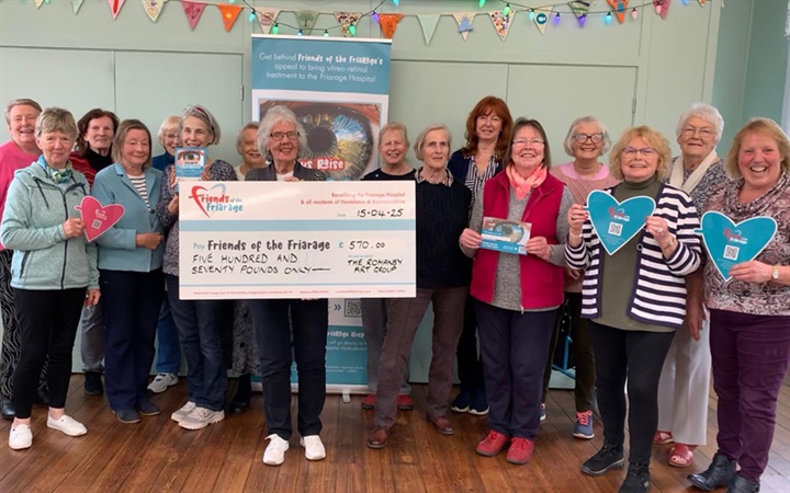 Romanby Art Group Exhibition raises £570 for Eye Appeal!