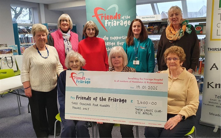 Thirsk Ladies Club donate £3,400 to our recent Eye Appeal